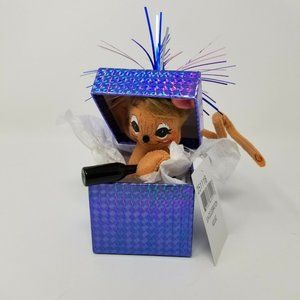 Annalee 6" Celebration Mouse in Box Champagne Box